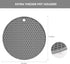 Silicone Trivet for Hot Dishes,Multipurpose Non-Slip Hot Pad for Kitchen,Hot Pots and Pans,Pot Holder Heat Resistant for Countertops,Kitchen Mat f...