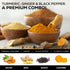Turmeric Curcumin & Ginger Gummies 95% Curcuminoids with Black Pepper Extract for Max Absorption Joint Support, Nature's Tumeric Herbal Extract Su...