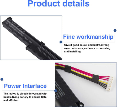 Fancy Buying GL752V Laptop Notebook Battery for ASUS A41N1501 GL752 GL752V GL752VW G752VW N552VX N752 N752V N752VX...