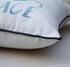 Embroidered The Beach is My Happy Place Throw Pillow Cover,Square 18 inches Decorative Canvas Pillow Cover with The Beach is My Happy Place Patter...