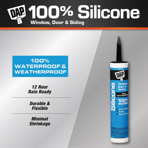 Dap 08642 9.8 fl oz Dow Corning® Black Silicone Sealant...