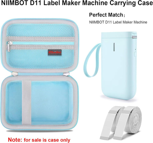 Carrying Case for NIIMBOT D11/ for LMASBLTER D11 Label Maker Machine, Portable Mini Bluetooth Label Printer Travel Bag, Small Handheld Labeler Sto...