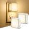Night Lights Plug into Wall 2 Pack, Bright Night Light with Dusk to Dawn Sensor, Soft White 3000K, Brightness Adjustable, 1W Plug in Night Light f...
