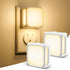 Night Lights Plug into Wall 2 Pack, Bright Night Light with Dusk to Dawn Sensor, Soft White 3000K, Brightness Adjustable, 1W Plug in Night Light f...
