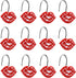 Mothers Day Love Valentines Day Shower Hooks, Red White Shower Curtain Hooks Set, Decorative Funny Gifts Shower Curtain Hooks, Christmas Bathroom ...