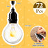 88 Pcs Light Bulb Cutout Bulletin Board Set Include 72 Industrial Chic Light Bulb Cut out Rustic Farmhouse Paper Bulletin Board 14 Letter Decal wi...