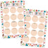 Happy Birthday Chart for Classroom, 2Pcs Boho Birthday Poster Decoration 17’’ x 12’’ Boho Birthday Cake Calendar Cutouts for School Bulletin Board...