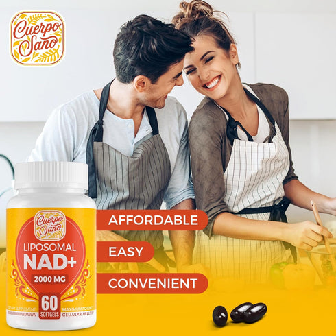2000 MG Liposomal NAD Supplement - High Absorption & NAD Pontecy, More Efficient Than Nicotinamide Riboside, 100% Pure NAD+ Supplements for Aging ...