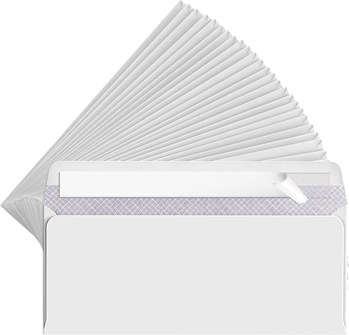 #10 Envelopes Letter Size Self Seal, White Security Envelopes Peel and Seal for Business Mailing, large Legal Size Plain Envelopes 4-1/8 x 9-1/2 I...