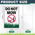 Blulu 4 Pcs Do Not Mow Sign with Metal H Stake 10 x 7 Inches No Mow May Yard Sign Double Side Lawn Signs Corrugated Plastic Weatherproof UV Protec...