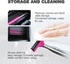 Car Rearview Mirror Wiper, Car Rearview Mirror Mini Telescopic Auto Squeegee, Retractable Auto Glass Squeegee, Multifunctional Car Window Wiper, U...