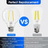 E ENERGETIC LIGHTING G25 LED Bulb, LED Filament Light Bulbs, 3CCT, 2700K/3500K/5000K,High Brightness, 60 W Equivalent,Classic Clear Glass, E26, 6 ...