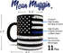 All Sale Outlet Thin Blue Line - Blue Lives Matter 11oz Matte Black Mug - Grade A Quality - Support Law Enforcement/Police Officer Cop - Foam Box ...
