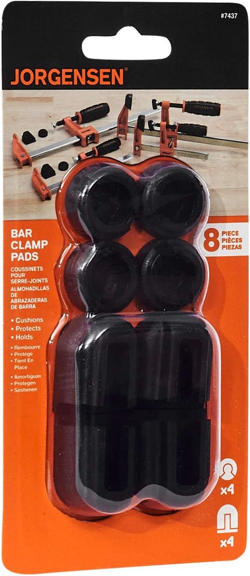 Pony Jorgensen Adjustable Clamp Jorgensen 7437 Work Protecting Bar Clamp Pads, Black...