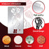 BENECREAT Stainless Steel Flower Stencil Templates, Reusable Rose and Skull Hand Painting Template Journal Tool for Wood Burning Pyrography Engrav...