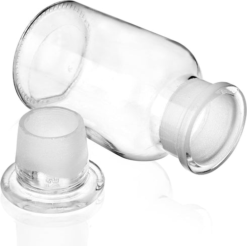 3 Packs 125ml Lab Glass Reagent Bottle,Wide Mouth Clear Glass Storage Bottle with Ground Stopper?Decorative Bottles/Vase (Clear)…...