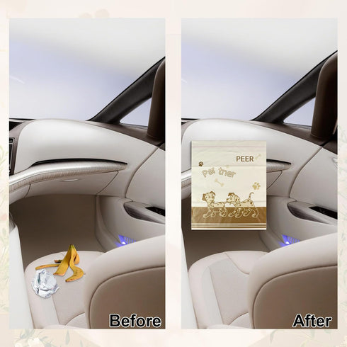 120 PCS Cute Disposable Car Trash Bags,Portable Self-adhesive Garbage Bags for Car?Waterproof Leak Proof Stick on Storage Bag for Cars, Bedrooms, ...