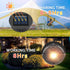 ELUTENG Solar Light Replacement Top 4 Pack (Top Size 3.15 inch, Bottom Size 2.76 inch) LED Solar Lantern Light Lids Outdoor Waterproof Replacement...