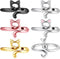 6 Pcs Crochet Rings for Finger Adjustable Crochet Knitting Loop Accessories Metal Yarn Guide Finger Holder Rings, Knitting & Crochet Supplies for ...