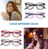 4 Pack Reading Glasses Blue Light Blocking for Women,Designer Cat Eye Frame Ladies Computer Readers,Anti Glare/UV Ray Eyeglasses 1.25...