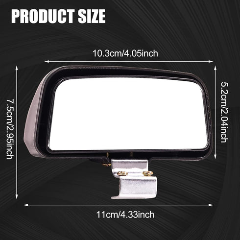 Car Blind Spot Mirror, Wide Angle Reversing Auxiliary Mirror, HD Car Rearview Mirror,Black, 1PCS...