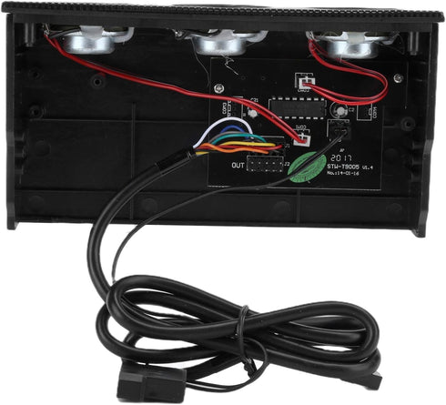 PC Front Panel Media Dashboard, PC Front Panel Speaker Stereo Surround Computer Case Builtin Mic Loudspeaker 5.25in Computer Case Front Bay...