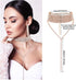 Hicarer 3 Pieces Women Rhinestone Jewelry Set Rhinestone Tassel Choker Necklace Fringe Bracelet Crystal Dangling Earring for Wedding Bridal Party...