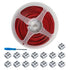 15Pack erless LED Strip Connectors 2pin with 32.8ft Wire, Tighten Screw Terminal Blocks 2 Pin 10mm Connector with Screwdriver Wire to LED Tape Con...