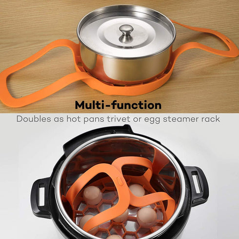 SiCheer Pressure Cooker Sling Silicone Bakeware Sling Compatible with Instant Pot 3 Qt, Compatible with Other Brand Multi-Function Cookers...