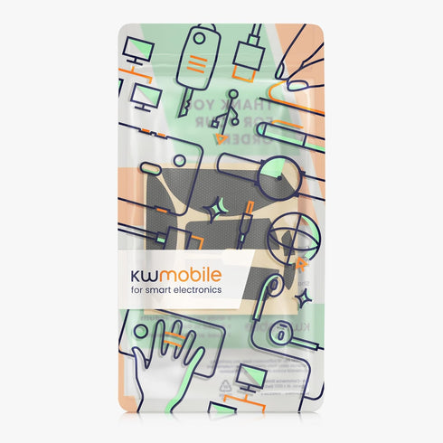 kwmobile Mouse Grip Tape Compatible with Razer DeathAdder V3 Pro Grip Tape - Non-Slip Faux Leather - Black...