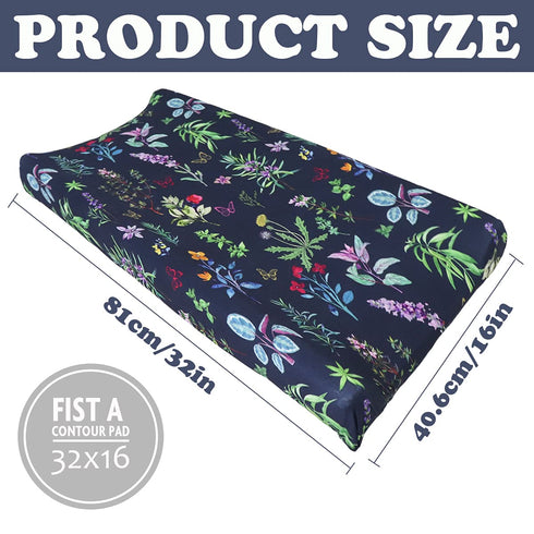 Baby Diaper Changing Pad Cover Cradle Mattress Sheets, Infant Stretchy Fabric Changing Table Cover Changing Mat Cover Baby Nursery Diaper Changing...