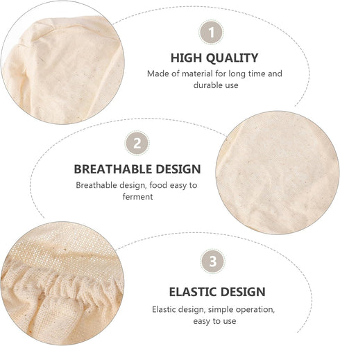 MAGICLULU 2pcs Butter Organic Linen Suits Cheese Organic Liner Sourdough Basket Cover Food Grade Cheesecloth Baking Supplies Kitchen Utensil Bread...