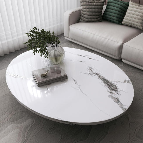 White Marble Countertop Contact Paper 15.7"x118" Waterproof Glossy Marble Peel and Stick Wallpaper for Kitchen Countertops Removable Self Adhesive...