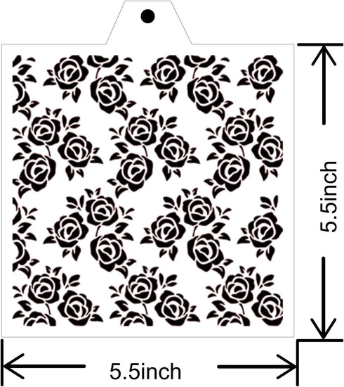 16 Pcs 5.5x5.5in Cookie Stencil Baking Stencils for Royal Icing Cookies, Airbrush Cookies; Sugar Cookie Stencils,Craft Painting Stencil, Stencil G...