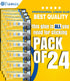 Super Glue Quick Set, 24-Pack of 3g Single-Use Tubes, Multi-Surface Adhesive for Plastics, Metal, Leather, Ceramics & More, Ultra Strong & Fast-Dr...
