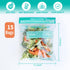 Microwave Steamer Bags 15 Pack Steam Cooking Bag for Vegetables Potatoes Meat, 7.1 X 7.9 Inches...