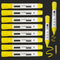 Bright Yellow Markers Easy Clean Dry Erase Markers for Black Glass Board, 2-in-1 Reversible Dual Tip - Bullet & Fine, Easy Grip Kids Liquid Chalk ...