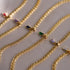18K Gold Filled Vintage Choker Necklaces for Women Waterproof Gold Choker Necklace Anti Tarnish Gemstone Zircon Rectangle Pendant Necklace...