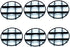 6 Pack Plant Saucer Drainage Rack Stand Flower Pot Level Feet Elevator Support Holder Vase Lifter Bottom Drainer Flowerpot Risers Plants Root Rot ...