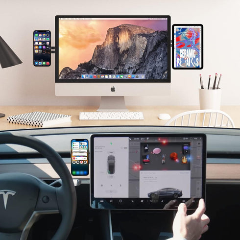MagSafe Accessories Compatible with iPhone 15 14 13 12 Series, Universal Laptop Accessories in Order for Dual-Screen Interaction, Laptop Phone Hol...