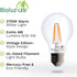 Bioluz LED 92 CRI E26 LED Bulb 40 Watt Dimmable Edison Bulbs Warm White Clear Pendant Light Bulbs UL Listed Title 20 High Efficacy Lighting 6-Pack...