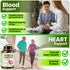 Heart Health Blood Pressure Support Supplement - Support Blood Pressure & Healthy Circularity Naturally with Hawthorn Berry & Hibiscus.Vitamins Pi...