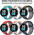 20mm Rainbow Watch Bands Compatible with Samsung Galaxy Watch FE 40mm/Watch 6 Classic 43mm 47mm/Watch 5 Pro 45mm/Watch 4 Classic 42mm 46mm/Active ...