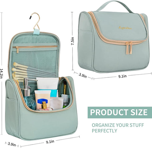 Makeup Bag Travel Cosmetic Bag Hand-Portable Girl Cosmetic Bag For Women Large Toiletry Bag Organizer (Green)...