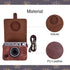MUZIRI KINOKOO Case for Instax Mini EVO Camera - PU Leather Protective Case with Opening Bottom for Fuji Instax Mini EVO with Adjustable Shoulder ...