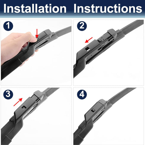 X AUTOHAUX Front Windshield Wiper Blades for BMW X3 X4 for Jaguar E-Pace - 26 Inch + 20 Inch...