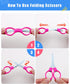 6 Pcs Folding Scissors, Small Stainless Steel Foldable Scissors, Portable Mini Travel Scissors for Home Travel School Office...