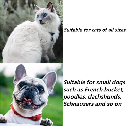 Handmade Dog Pearl Collars and Green Gem Cat Collar Set, Pet Pearl Necklace,Adjustable Dog Costume for Cats&Puppies,Cat Outfit for Pet Wedding Bir...