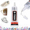 B7000 Jewelry Glue Clear Rhinestone, Inlay Glue, Pendant Adhesive, Craft Adhesive Glue with Precision Tip Multifunctional Fabric Glue...