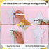 25 Pieces Star Shape Dry Erase Answer Paddles Handheld Double Sided Paddles Mini White Boards Small Dry Erase Board Auction Paddles for Students T...
